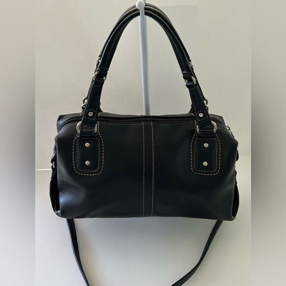 Vintage Y2K Relic Black Faux leather satchel crossbody - Picture 1 of 9